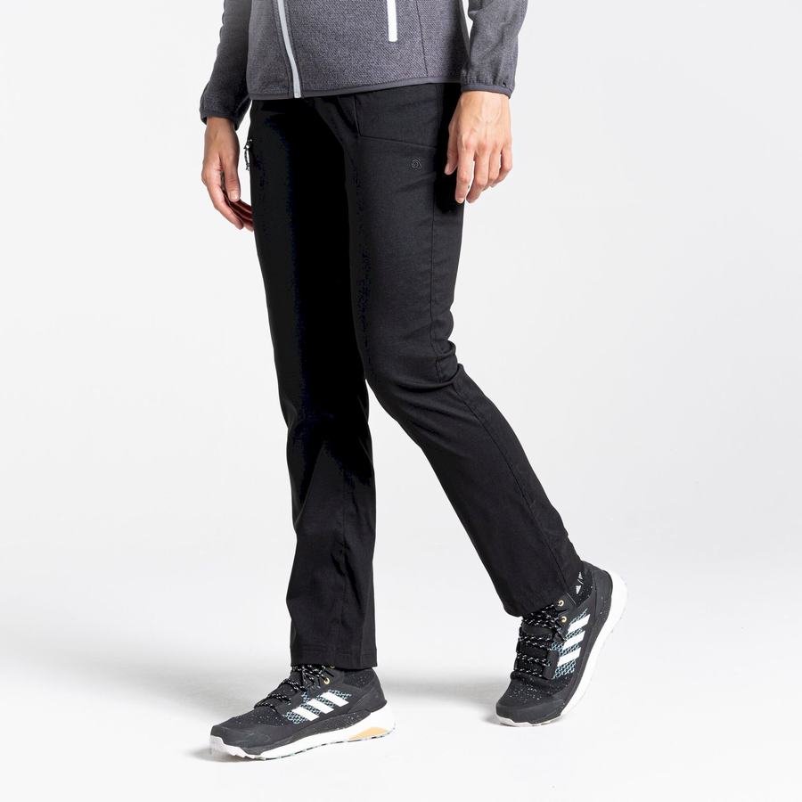 Craghoppers Kiwi Pro High Waisted Bukser Dame Sort | RSR8484YU