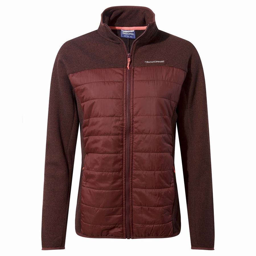 Craghoppers Shanice Hybrid Jakker Dame Mørkerød | AQH4884QG