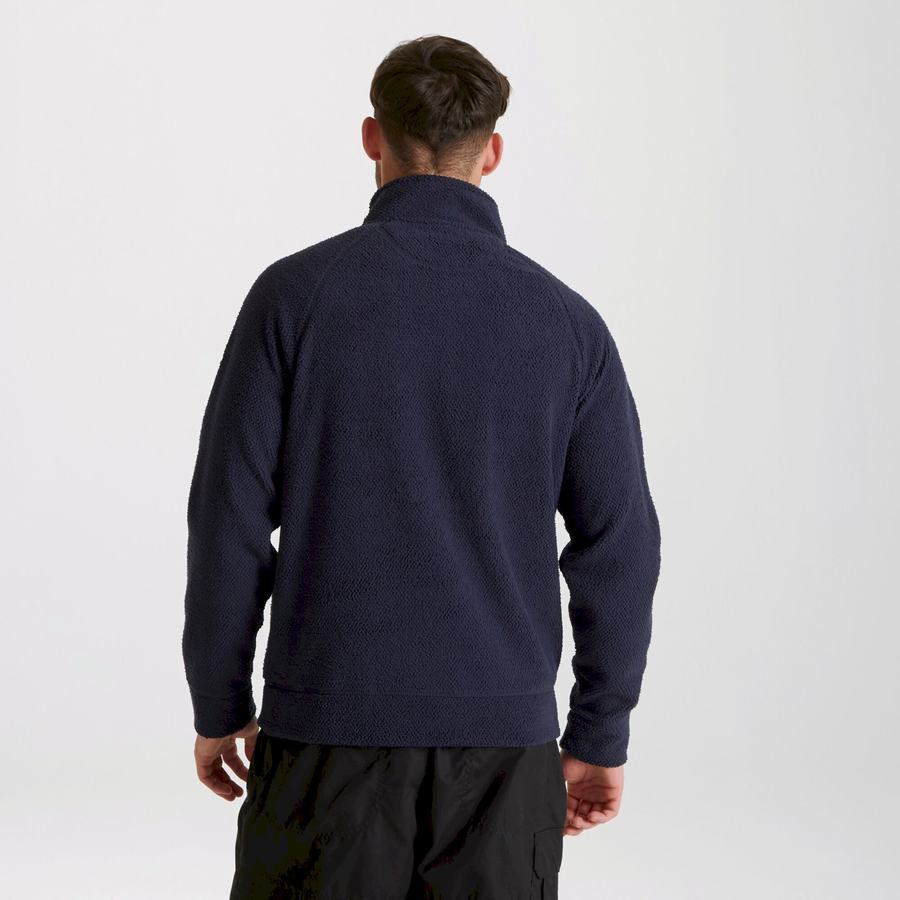 Craghoppers Cason Half-Zip Trøjer Herre Blå Mørkeblå | VQO1467ZO