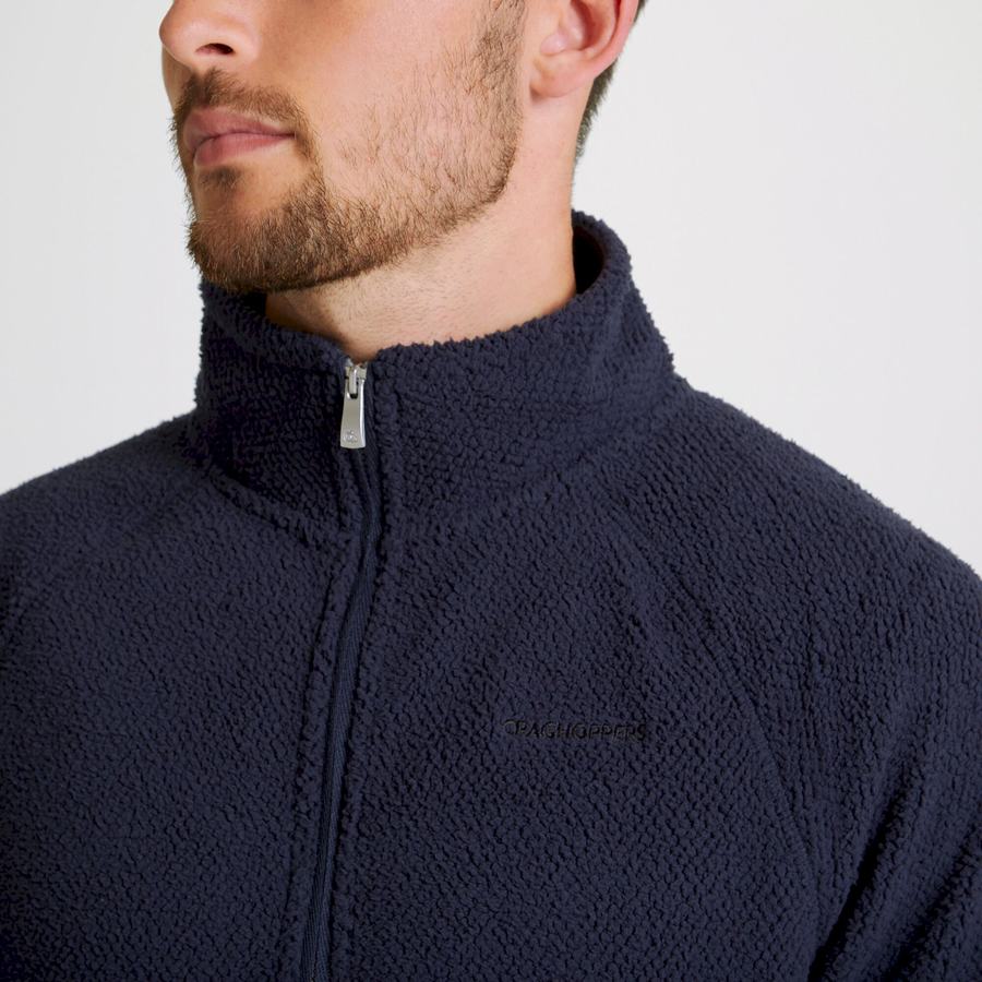 Craghoppers Cason Half-Zip Trøjer Herre Blå Mørkeblå | VQO1467ZO