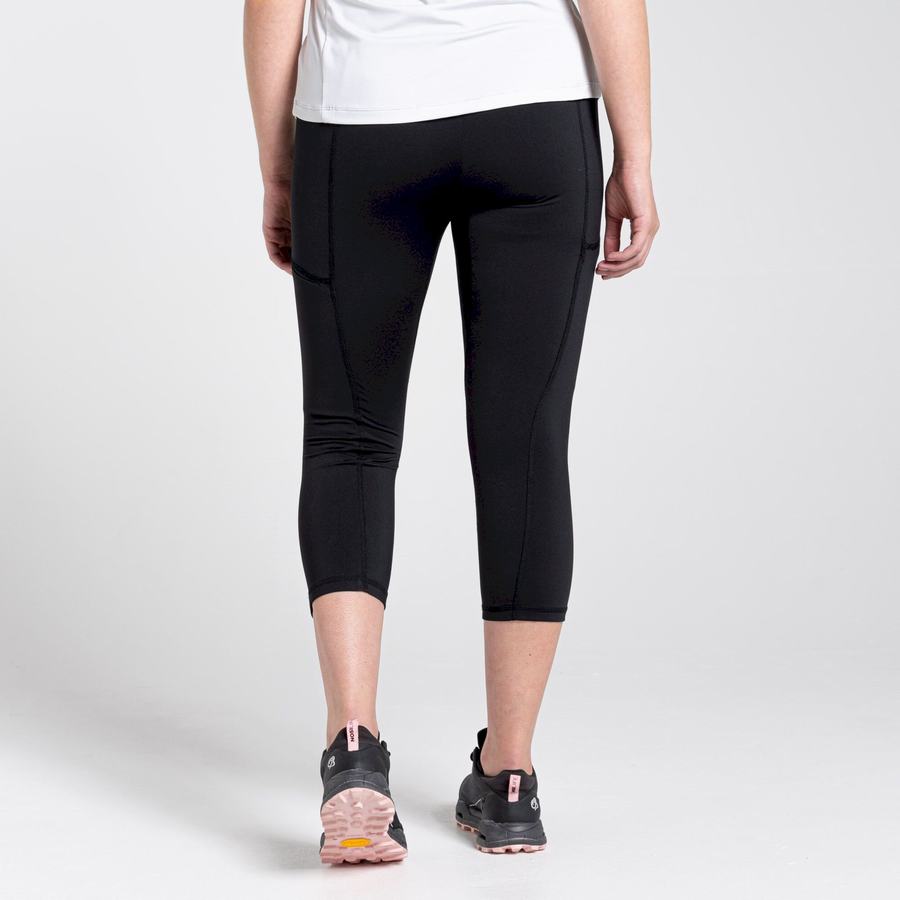 Craghoppers Dynamic Cropped Leggings Dame Sort | OGF2262RH