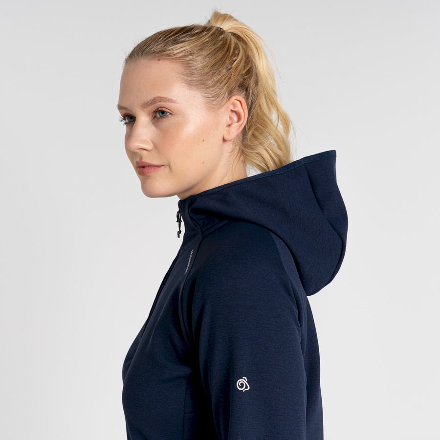 Craghoppers Dynamic Pro Hætte Trøjer Dame Blå Mørkeblå | XSQ7076ON