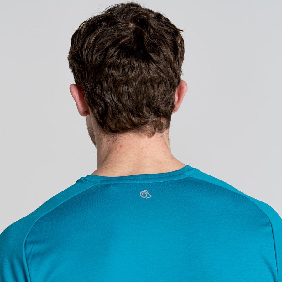 Craghoppers Dynamic Pro Kort Sleeved T-shirts Herre Blå | JGG8459PD