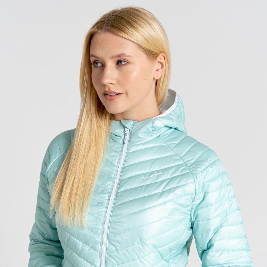 Craghoppers Insulated ExpoLite Hætte Jakker Dame Grøn | JCO5060PX