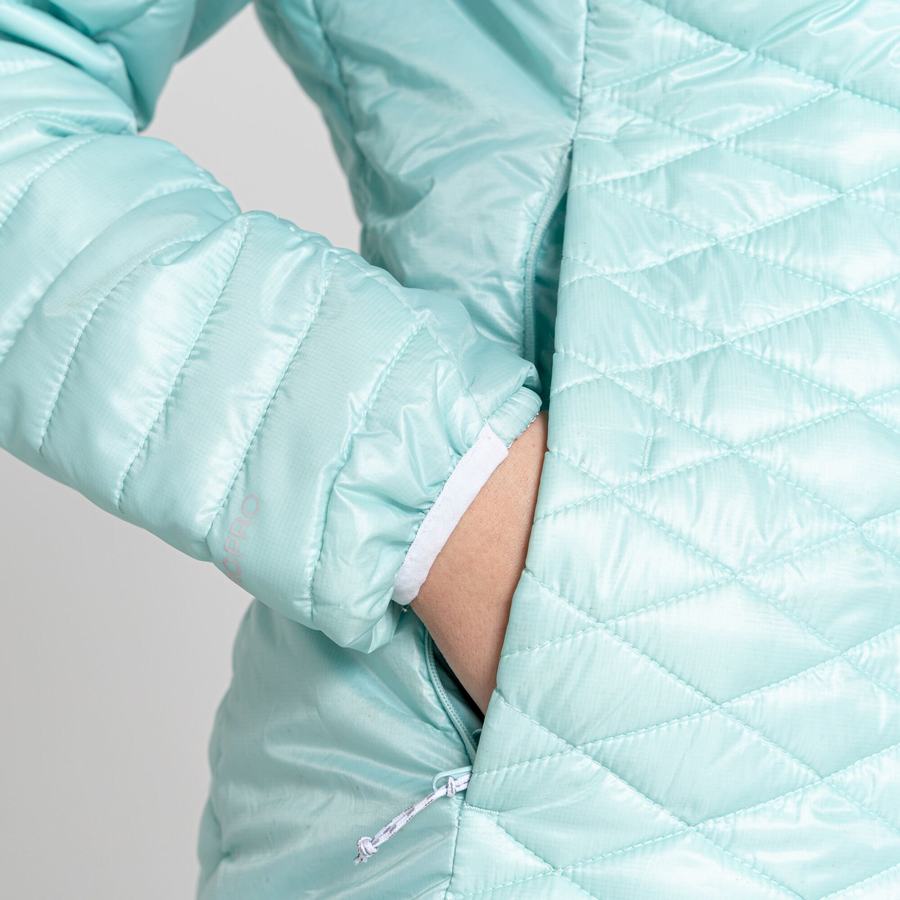 Craghoppers Insulated ExpoLite Hætte Jakker Dame Grøn | JCO5060PX