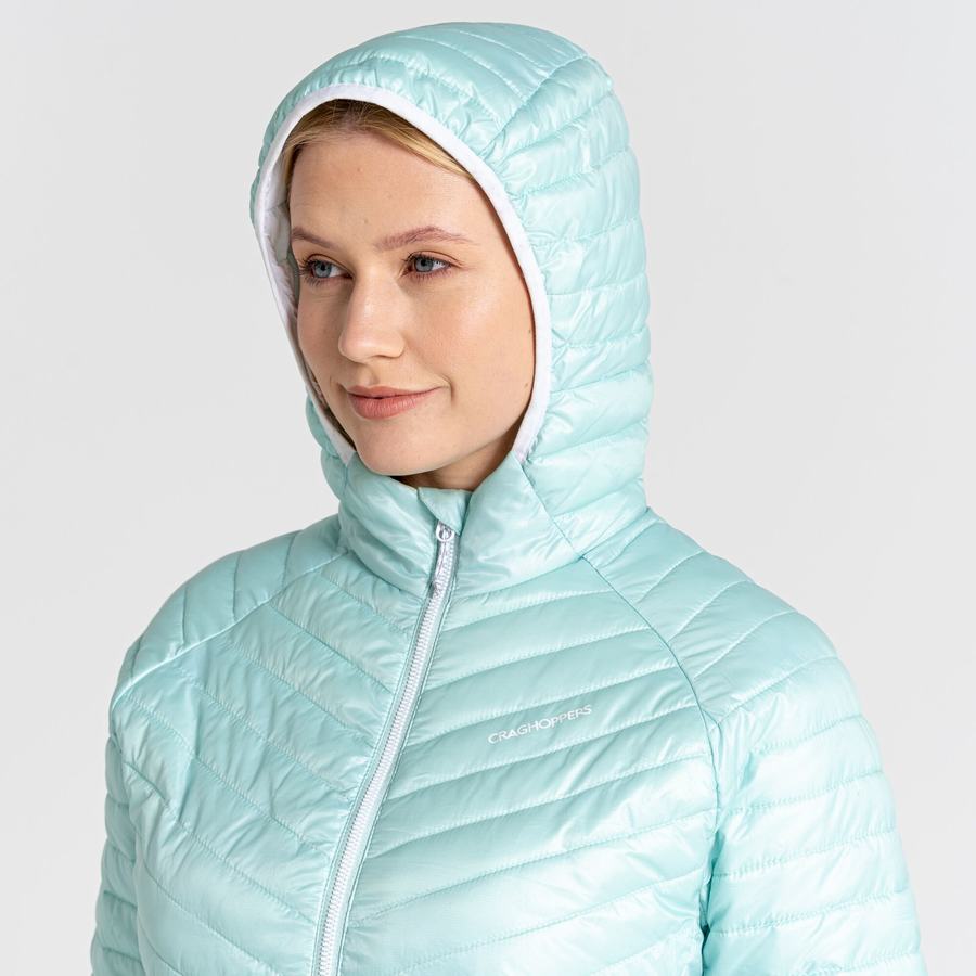 Craghoppers Insulated ExpoLite Hætte Jakker Dame Grøn | JCO5060PX
