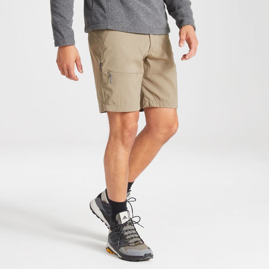 Craghoppers Kiwi Pro Shorts Herre Khaki | SUY8411RD