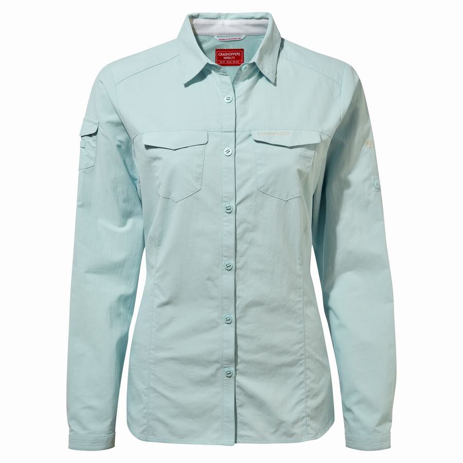 Craghoppers NosiLife Adventure II Long Sleeved Skjorter Dame Grøn | FQJ9760XZ