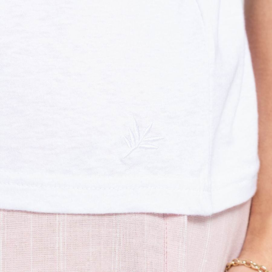 Craghoppers Nosibotanical Lavern Kort Sleeved T-shirts Dame Hvide | WCD9846FW