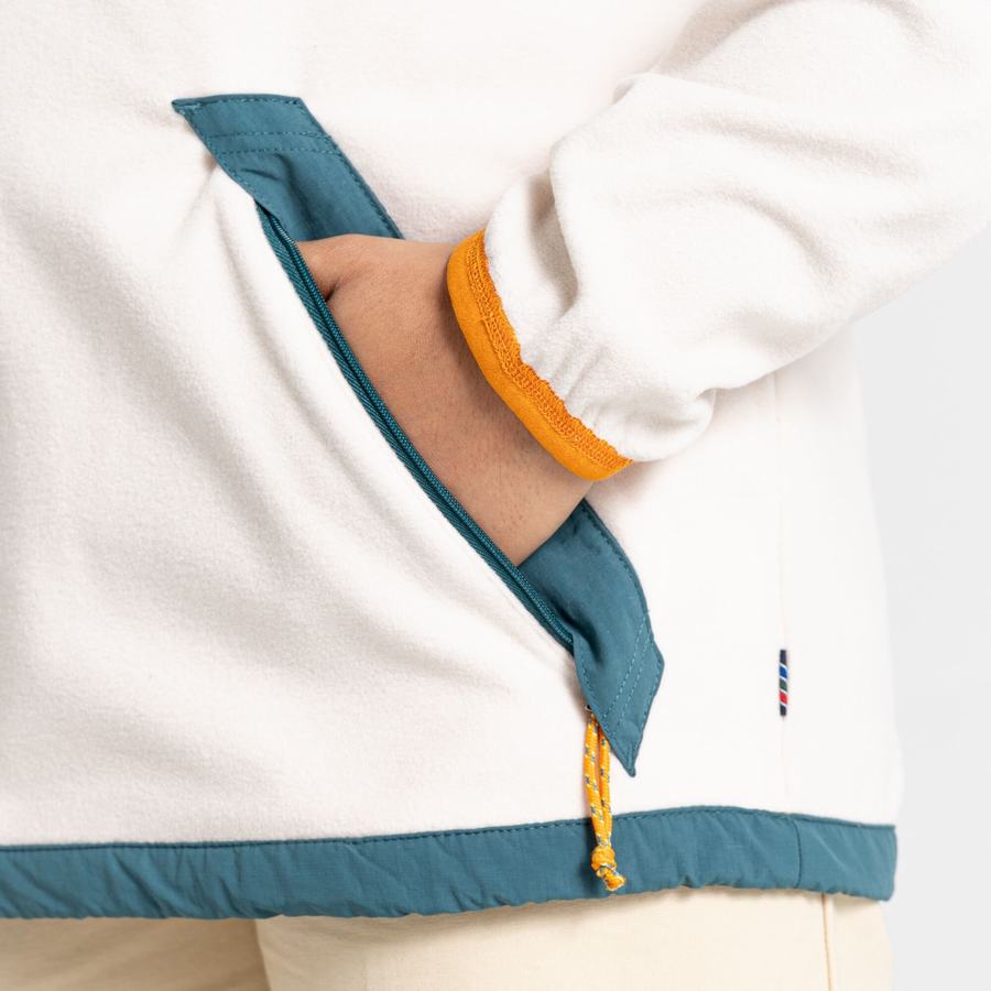 Craghoppers Welwood Half Zip Trøjer Dame Hvide | GCN4356RZ
